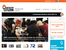 Tablet Screenshot of constructioncitizen.com